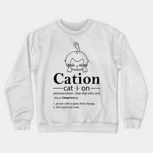 Cation Gift Funny Cat Crewneck Sweatshirt